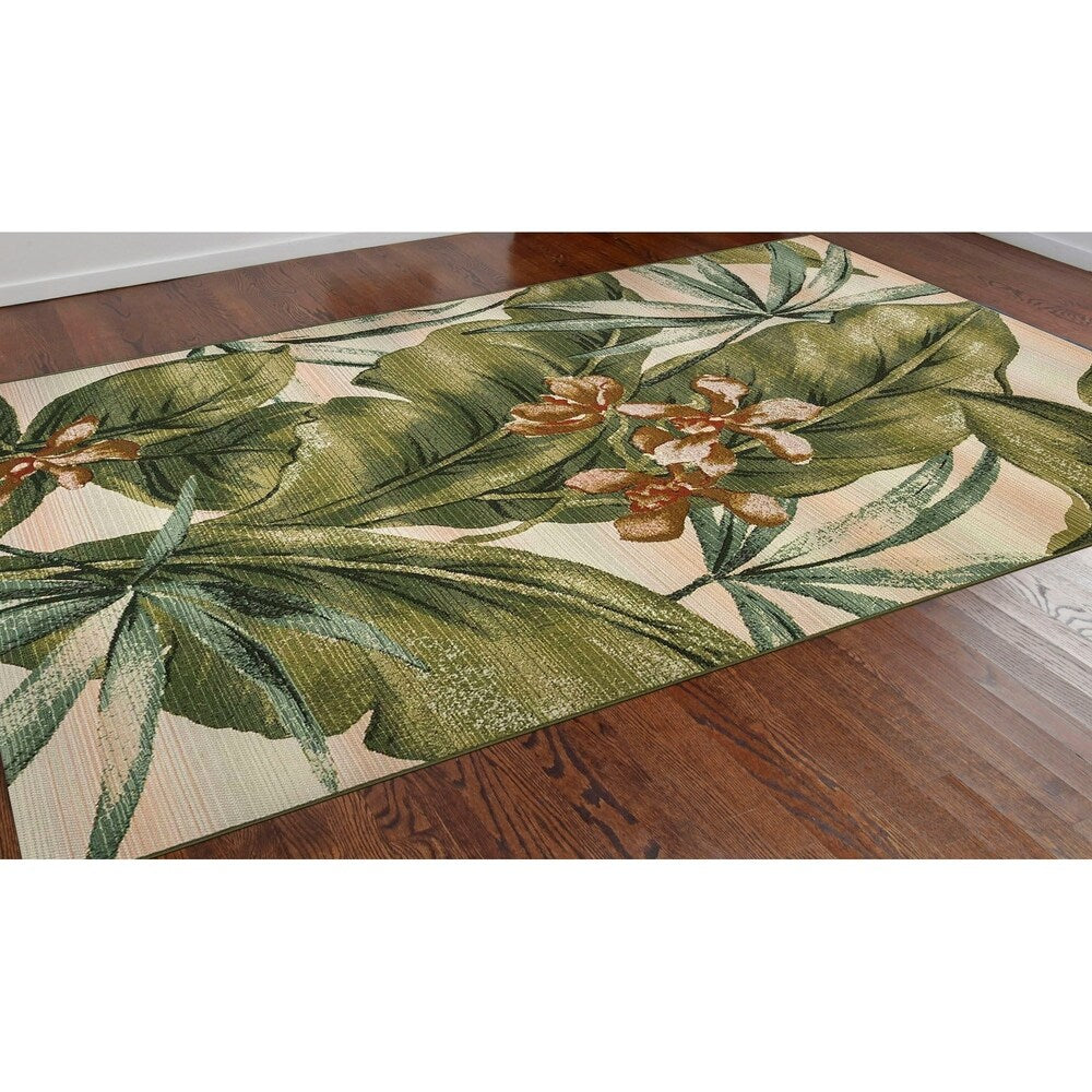 Liora Manne Marina Tropical Leaf Indoor/Outdoor Rug