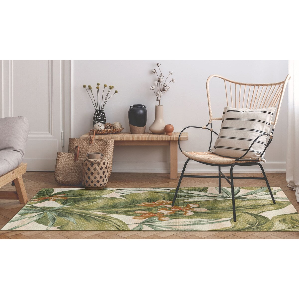 Liora Manne Marina Tropical Leaf Indoor/Outdoor Rug