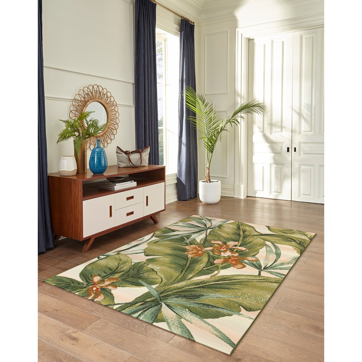 Liora Manne Marina Tropical Leaf Indoor/Outdoor Rug