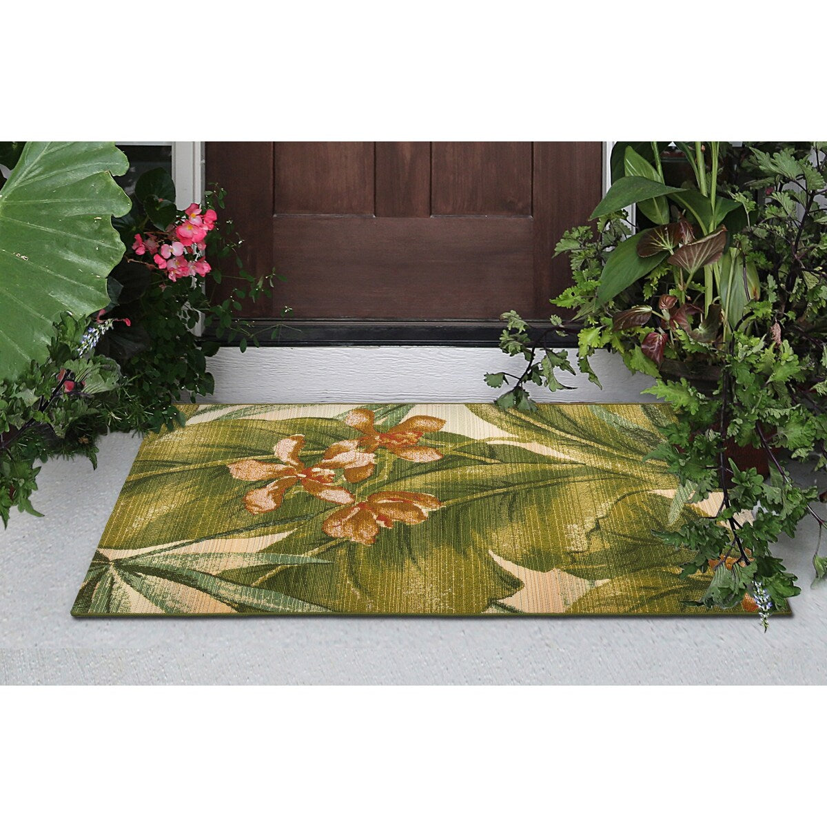 Liora Manne Marina Tropical Leaf Indoor/Outdoor Rug