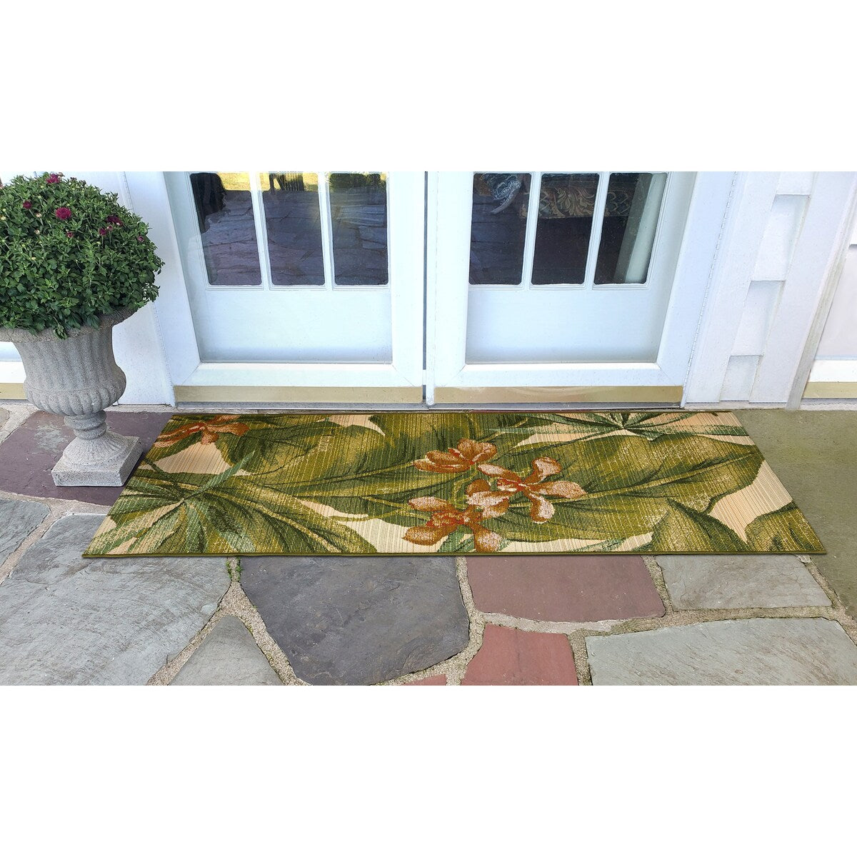 Liora Manne Marina Tropical Leaf Indoor/Outdoor Rug