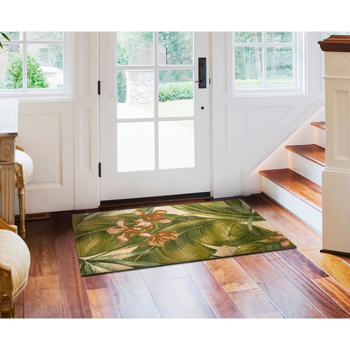 Liora Manne Marina Tropical Leaf Indoor/Outdoor Rug