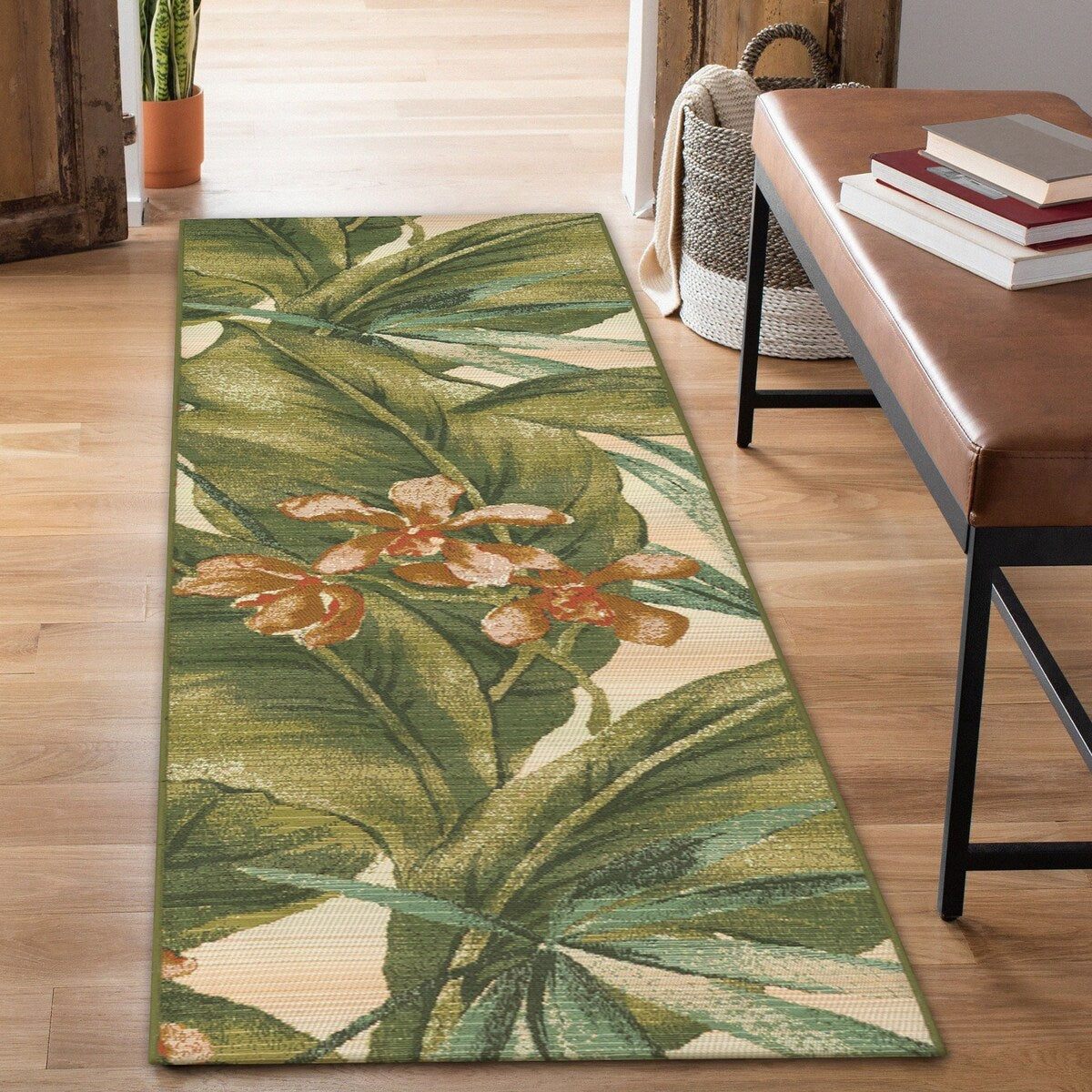 Liora Manne Marina Tropical Leaf Indoor/Outdoor Rug