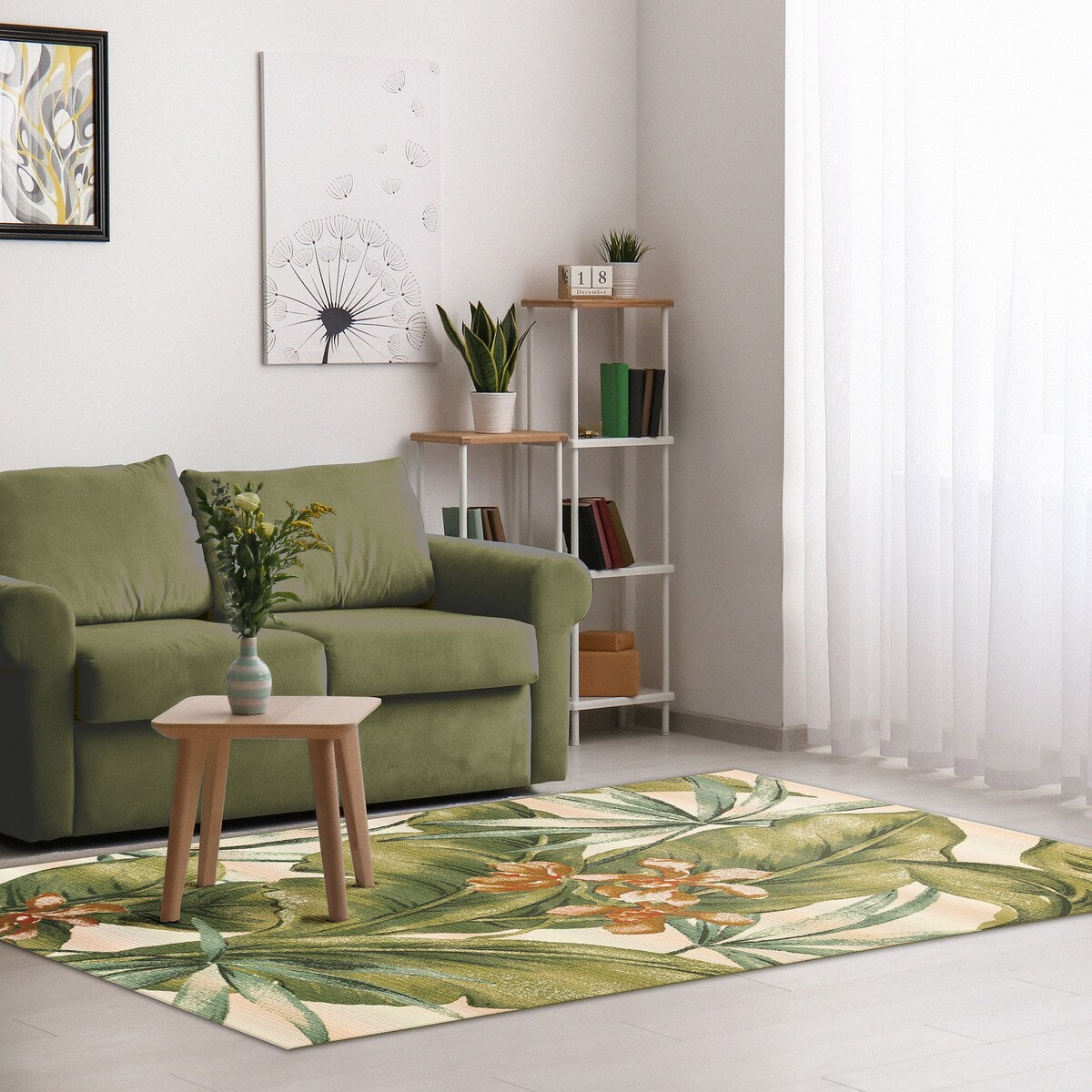 Liora Manne Marina Tropical Leaf Indoor/Outdoor Rug