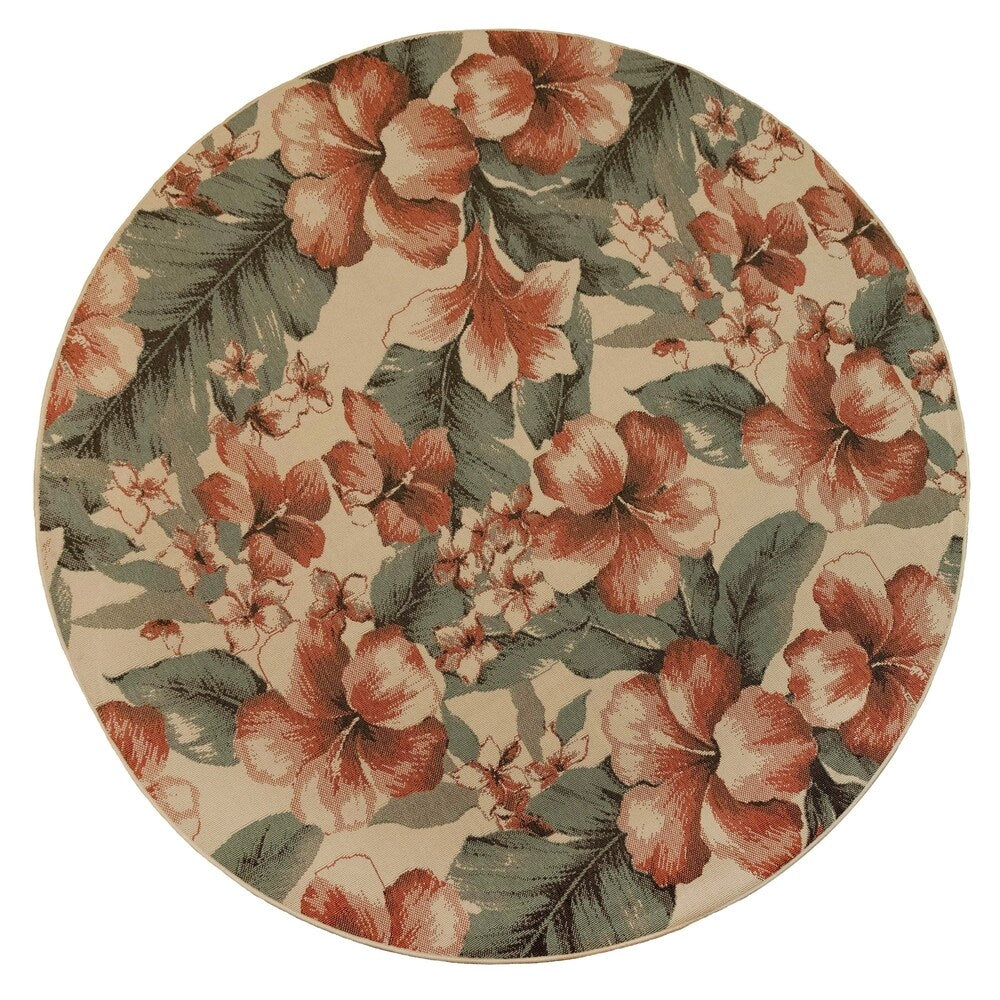 Liora Manne Riviera Tropical Flower Indoor/Outdoor Rug