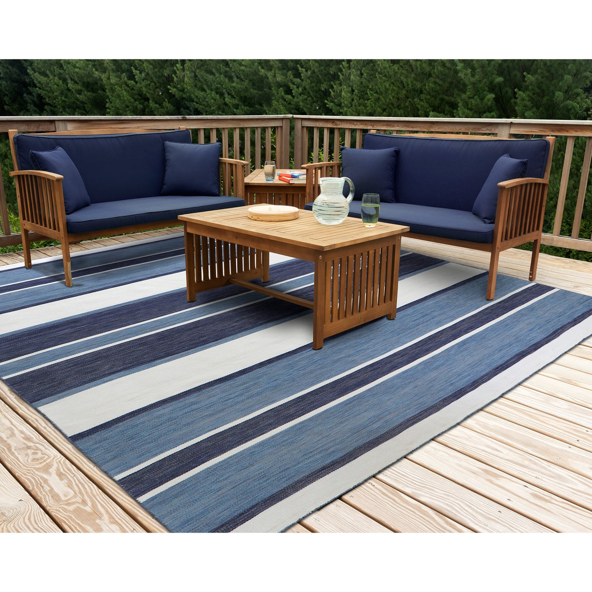 Liora Manne Sorrento Boat Stripe Indoor/Outdoor Rug