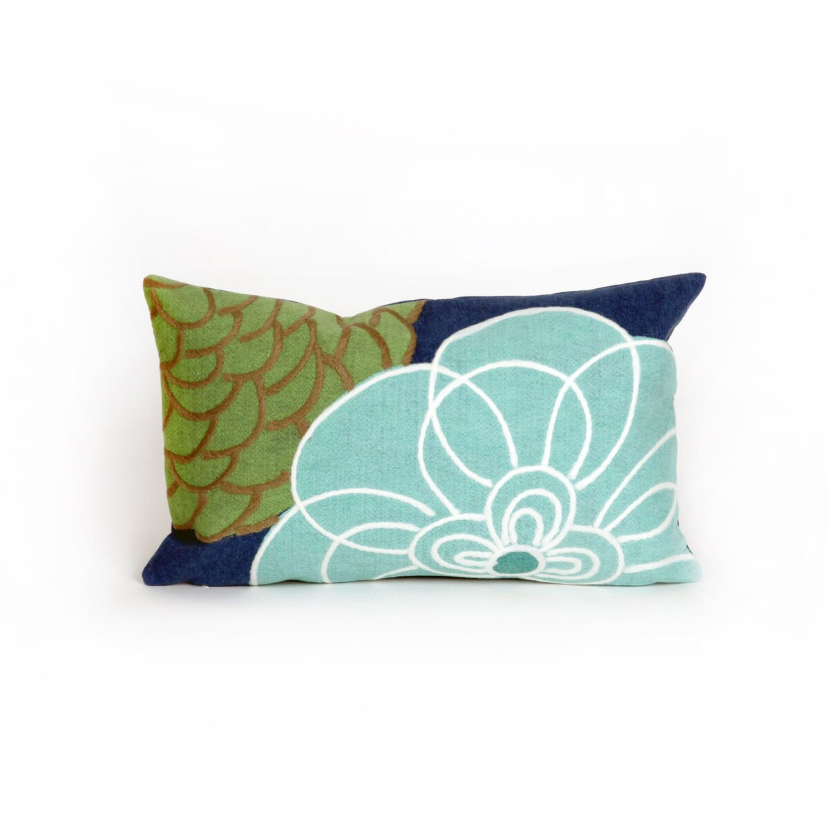 Liora Manne Visions III Disco Indoor/Outdoor Pillow Blue 12"X20"