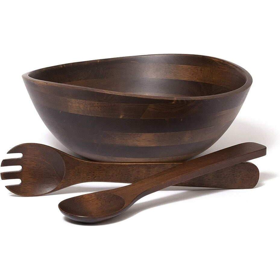 Lipper International 294-2WN Walnut Matte Bowl