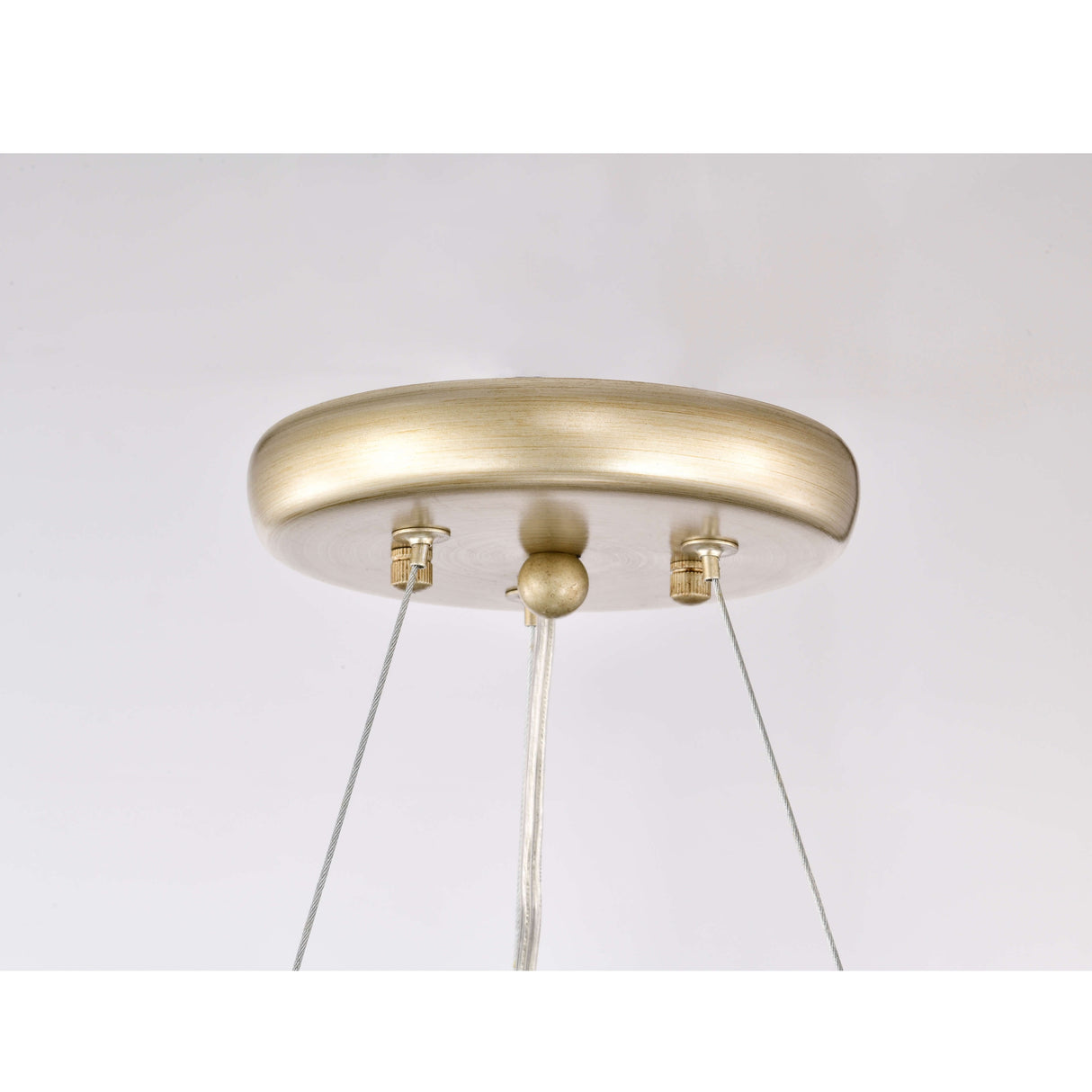 Liria 9-Light Brushed Silver-ish Champagne Beads Firework Chandelier