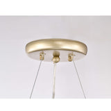 Liria 9-Light Brushed Silver-ish Champagne Beads Firework Chandelier