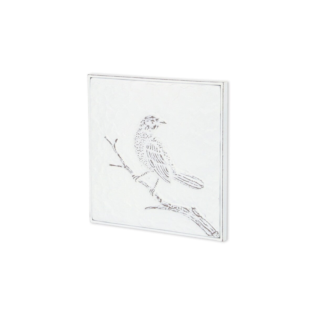 Lirondelle White Metal Swallow Themed Two Tone Wall Art