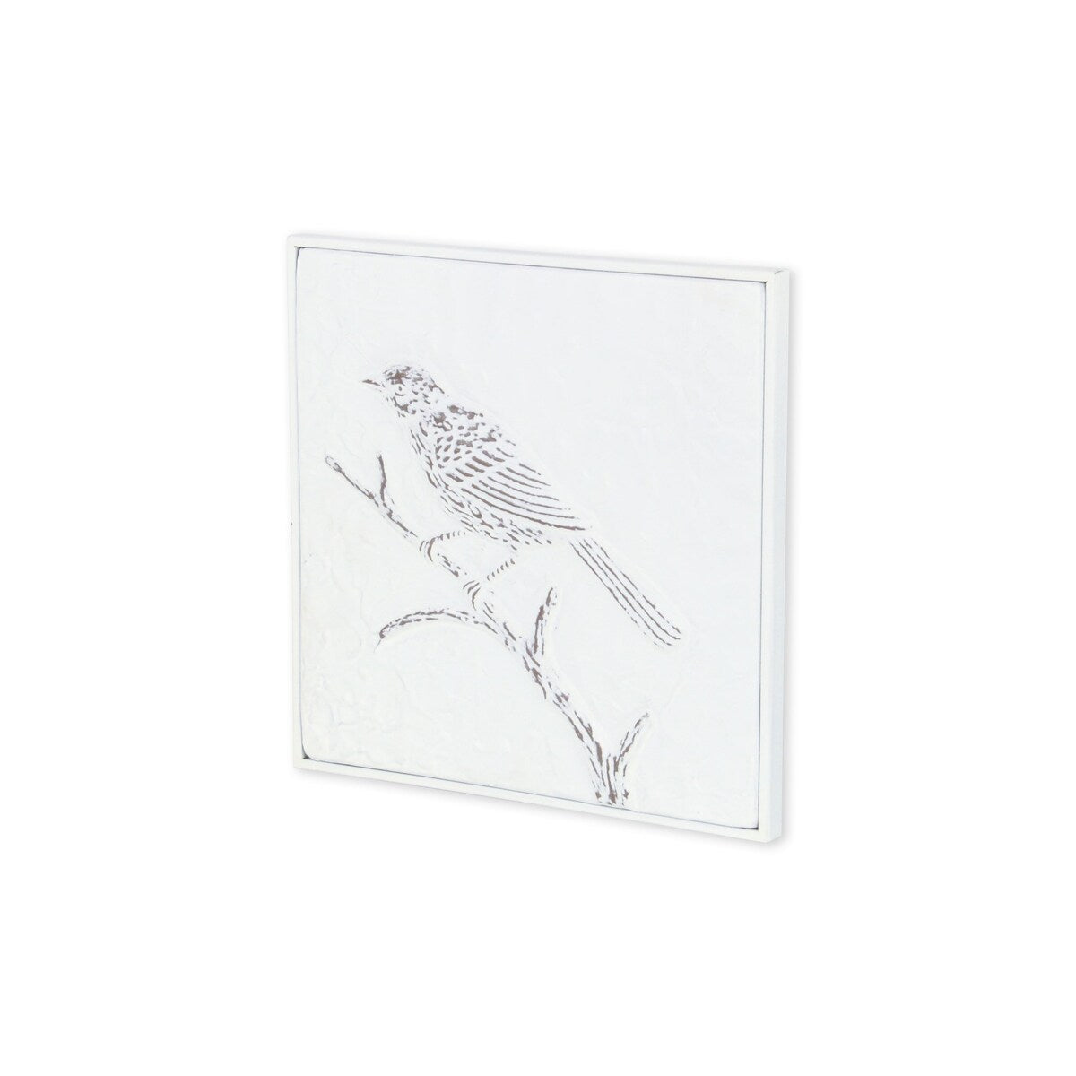 Lirondelle White Metal Swallow Themed Two Tone Wall Art