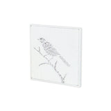 Lirondelle White Metal Swallow Themed Two Tone Wall Art