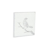 Lirondelle White Metal Swallow Themed Two Tone Wall Art