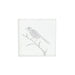 Lirondelle White Metal Swallow Themed Two Tone Wall Art