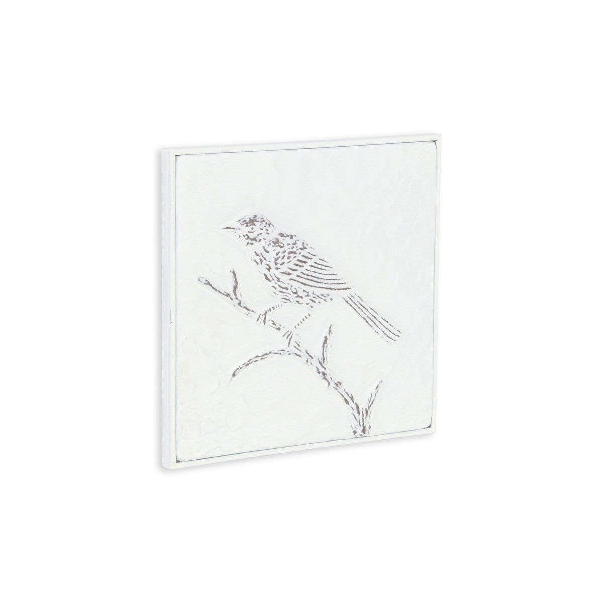 Lirondelle White Metal Swallow Themed Two Tone Wall Art
