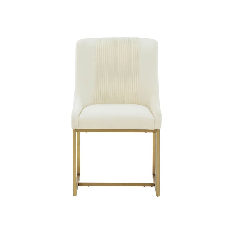 Lisa Pleated Velvet Dining Chair By Inspire Me! Home Decor