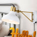 Lisa Swing Arm 1-Light Modern Midcentury Iron USB Charging Port LED Sconce, by JONATHAN Y