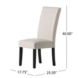 Lissa Ivory Dining Chair (Set of 2) by Christopher Knight Home