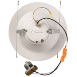 Lithonia Lighting 5/6 Inch White Retrofit LED Recessed Downlight, 12W Dimmable with 5000K Day White, 825 Lumens