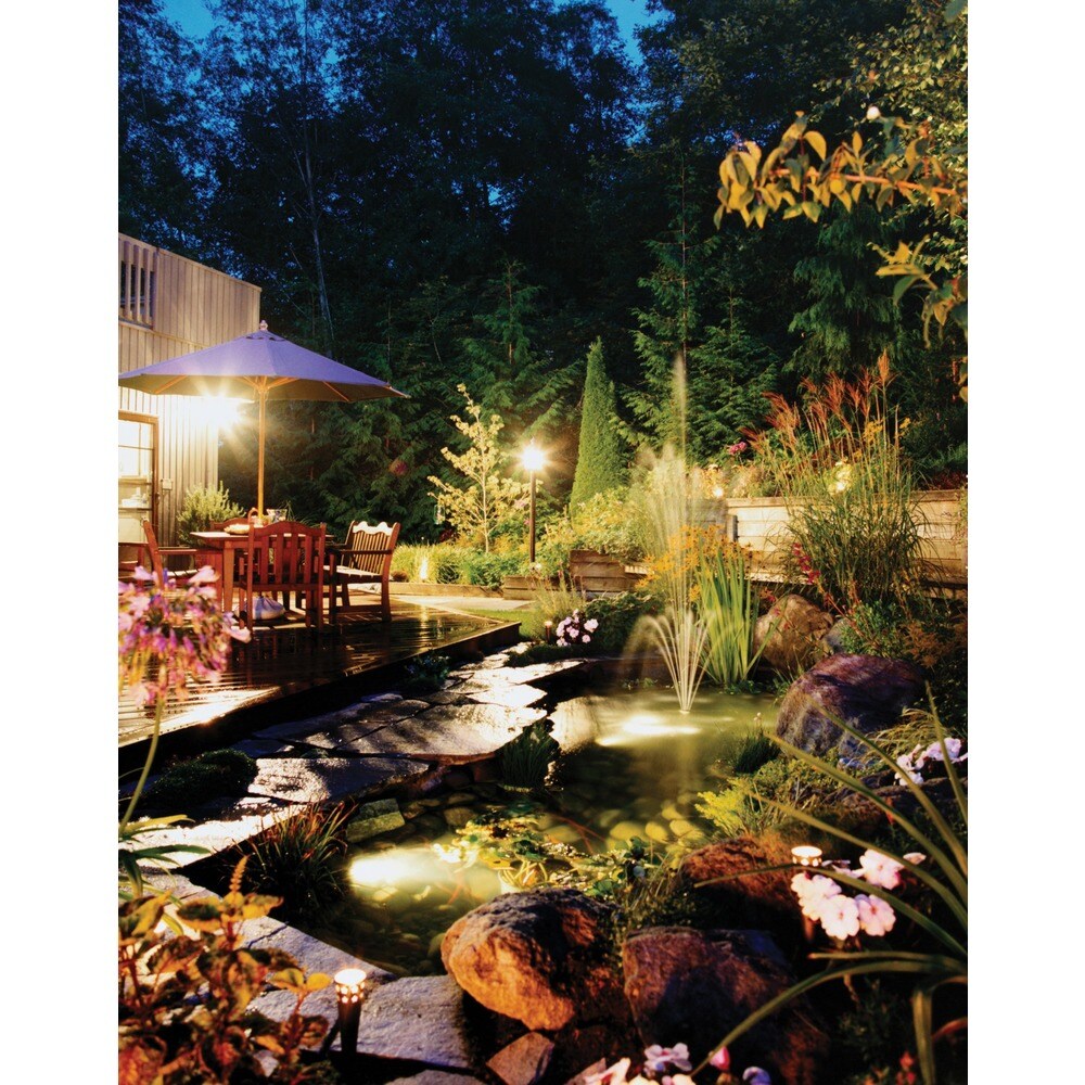 Lithonia Lighting OLF 3RH 40K 120 BZ M4 3-Head Outdoor LED Black/ Bronze Round Flood Light
