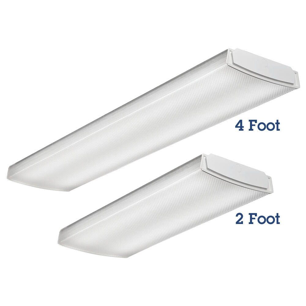 Lithonia Lighting White LED Curved 2-Foot Ceiling Light