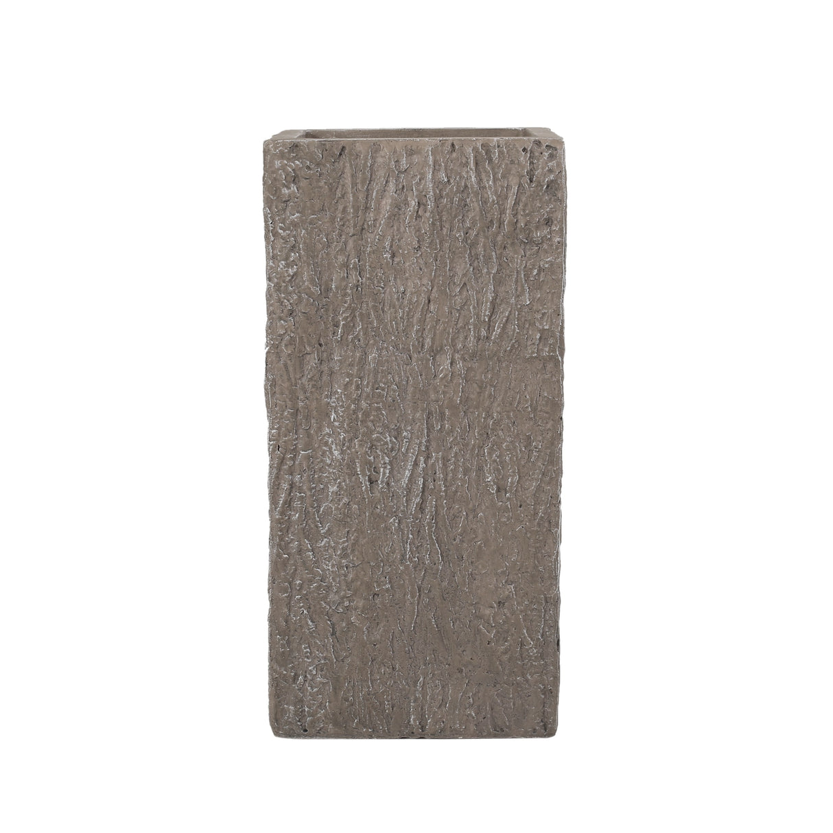 Littell Outdoor Medium and Small Cast Stone Planters (Set of 2) by Christopher Knight Home
