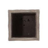 Littell Outdoor Medium and Small Cast Stone Planters (Set of 2) by Christopher Knight Home
