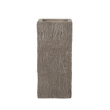 Littell Outdoor Medium and Small Cast Stone Planters (Set of 2) by Christopher Knight Home