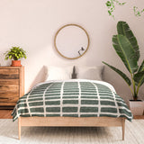 Little Arrow Design Co Block Print Tile Olive Made To Order Full Comforter Set