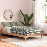 Little Arrow Design Co Block Print Tile Olive Made To Order Full Comforter Set