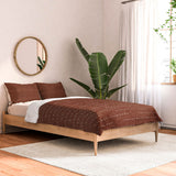 Little Arrow Design Co Running Stitch Rust Made To Order Full Comforter Set