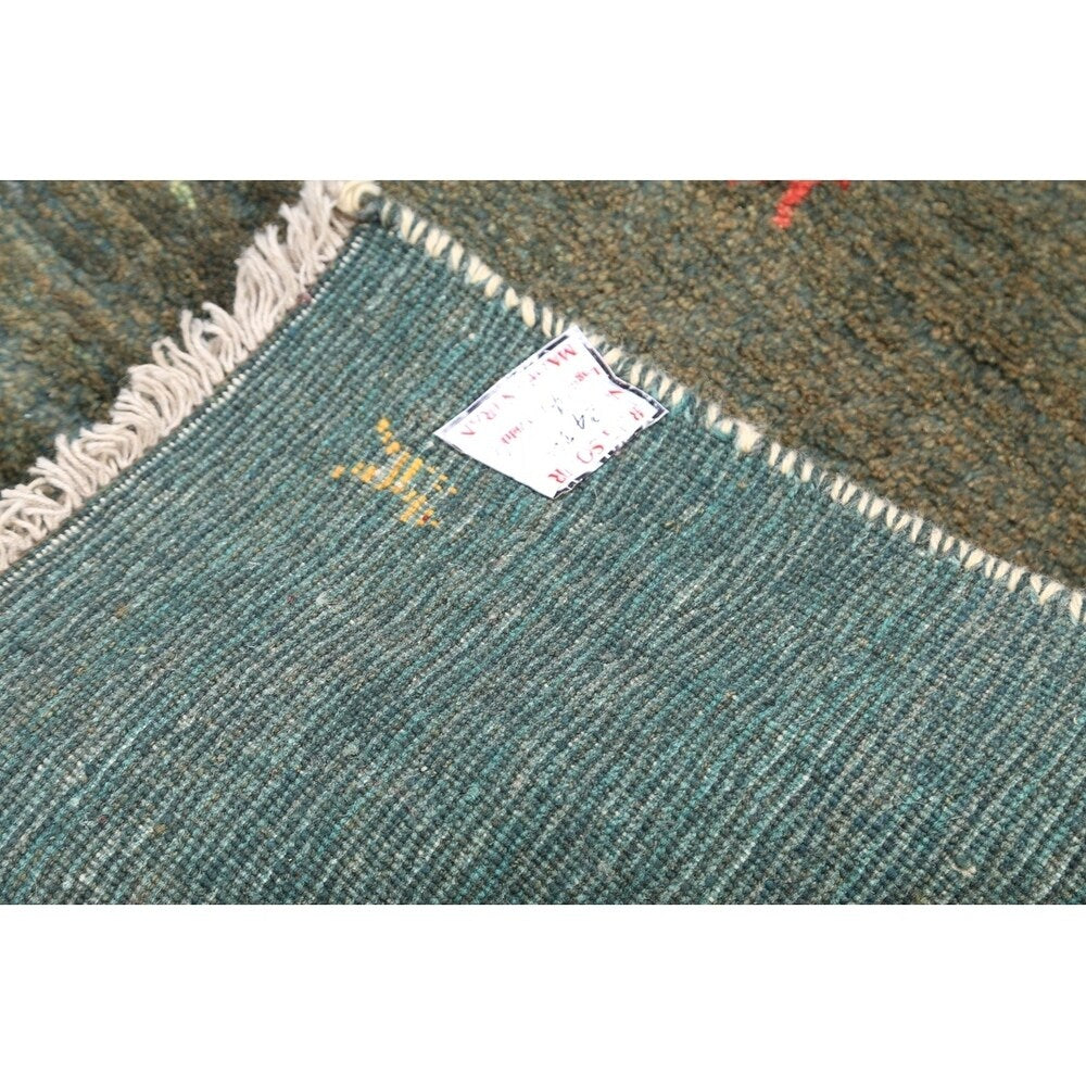Little Characters Gabbeh Shiraz Handmade Persian Area Rug Wool - 4'9" x 3'6"