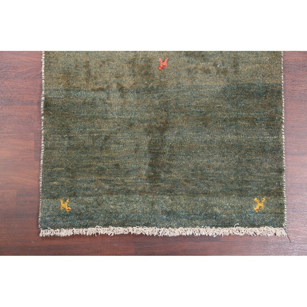 Little Characters Gabbeh Shiraz Handmade Persian Area Rug Wool - 4'9" x 3'6"