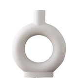Little Gray Ceramic Modern Arts Vases Minimalist Abstraction Flowers Vase Decoration