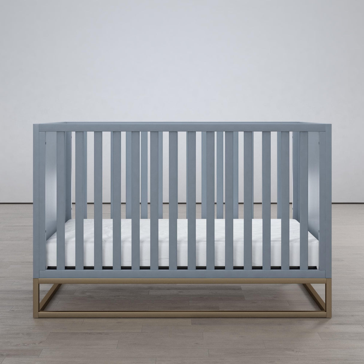 Little Seeds Haven 3 in 1 Convertible Wood Crib with Metal Base
