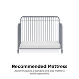 Little Seeds Ivy 3-in-1 Convertible Metal Crib
