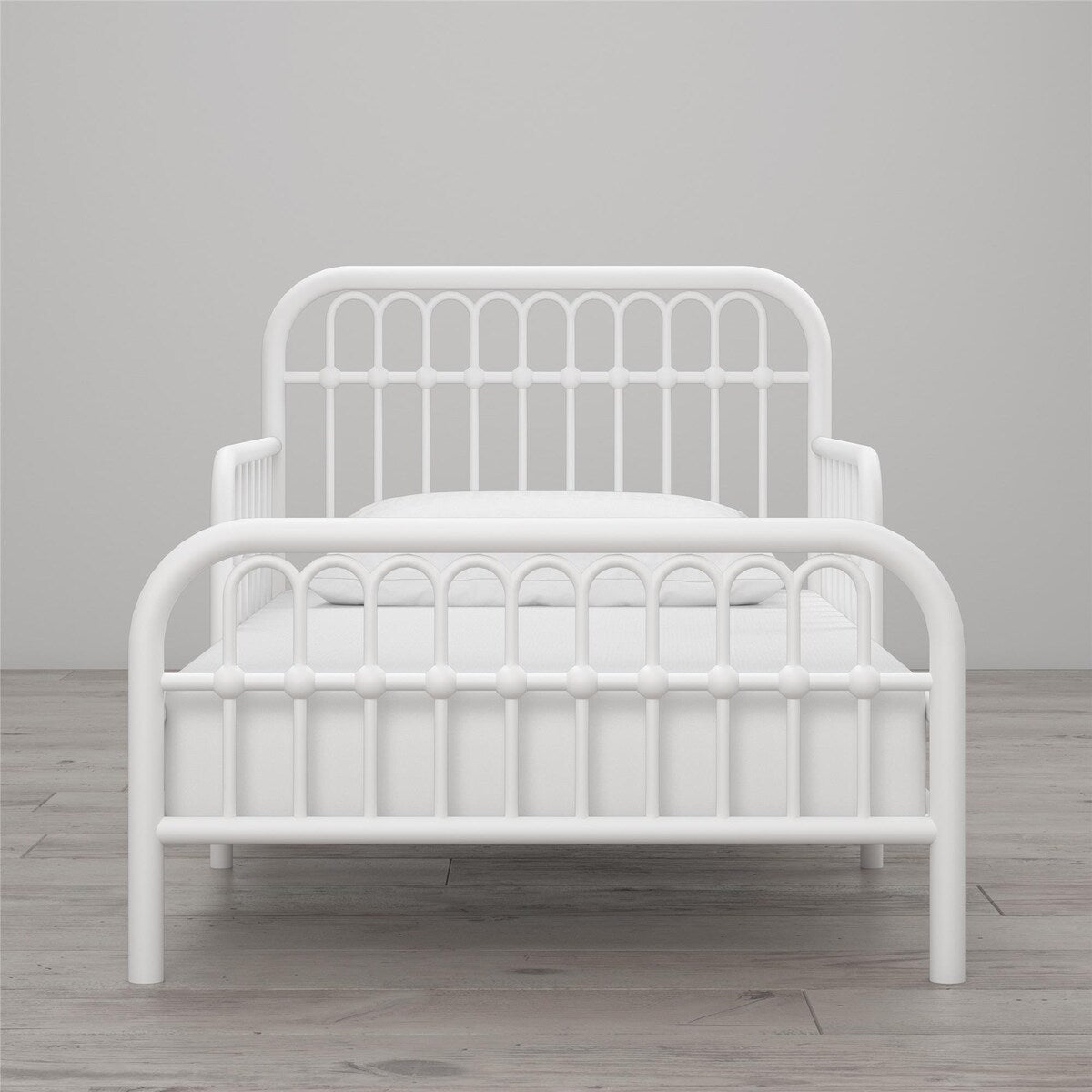 Little Seeds Monarch Hill Ivy Metal Toddler Bed with Safety 1st Heavenly Dreams Baby & Toddler Mattress