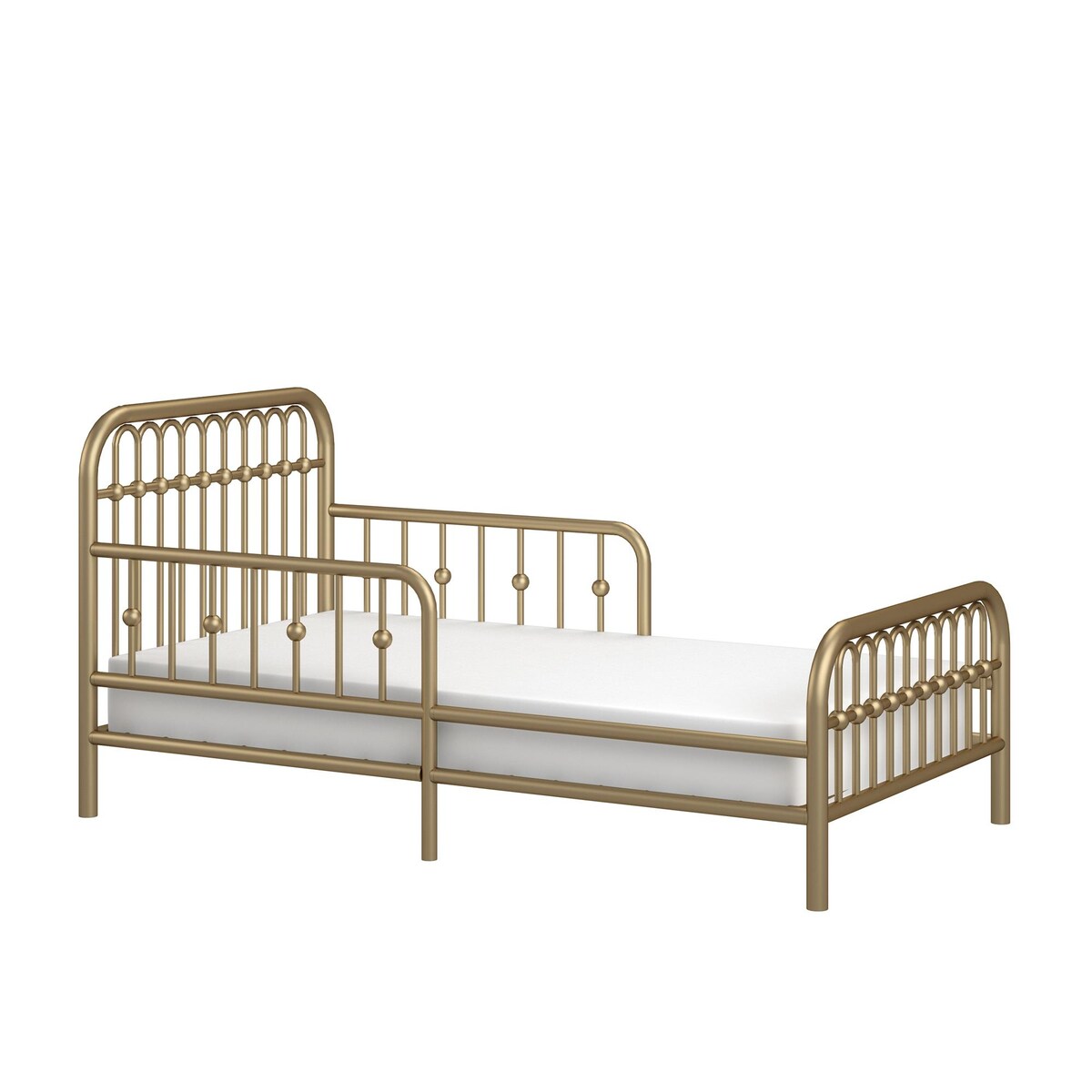 Little Seeds Monarch Hill Ivy Metal Toddler Bed with Safety 1st Heavenly Dreams Baby & Toddler Mattress
