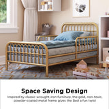 Little Seeds Monarch Hill Ivy Metal Toddler Bed with Safety 1st Heavenly Dreams Baby & Toddler Mattress