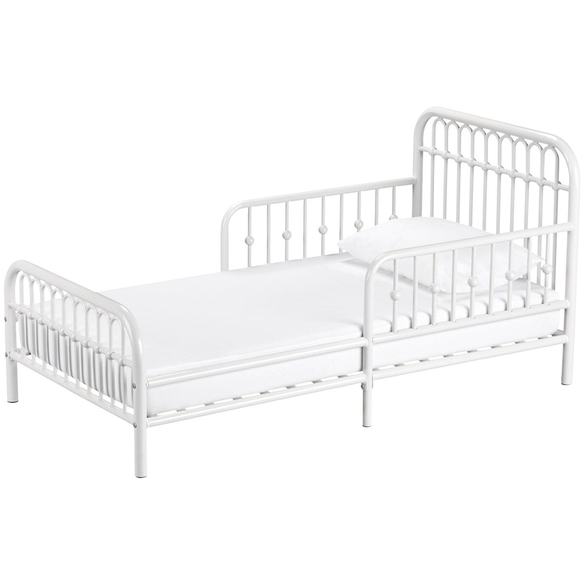 Little Seeds Monarch Hill Ivy Metal Toddler Bed with Safety 1st Heavenly Dreams Baby & Toddler Mattress