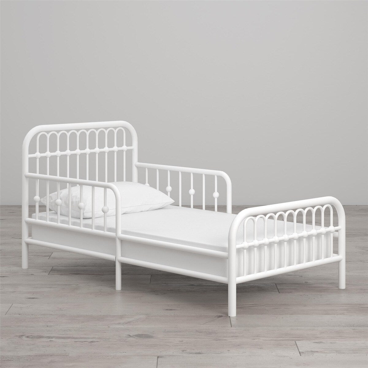 Little Seeds Monarch Hill Ivy Metal Toddler Bed with Safety 1st Heavenly Dreams Baby & Toddler Mattress