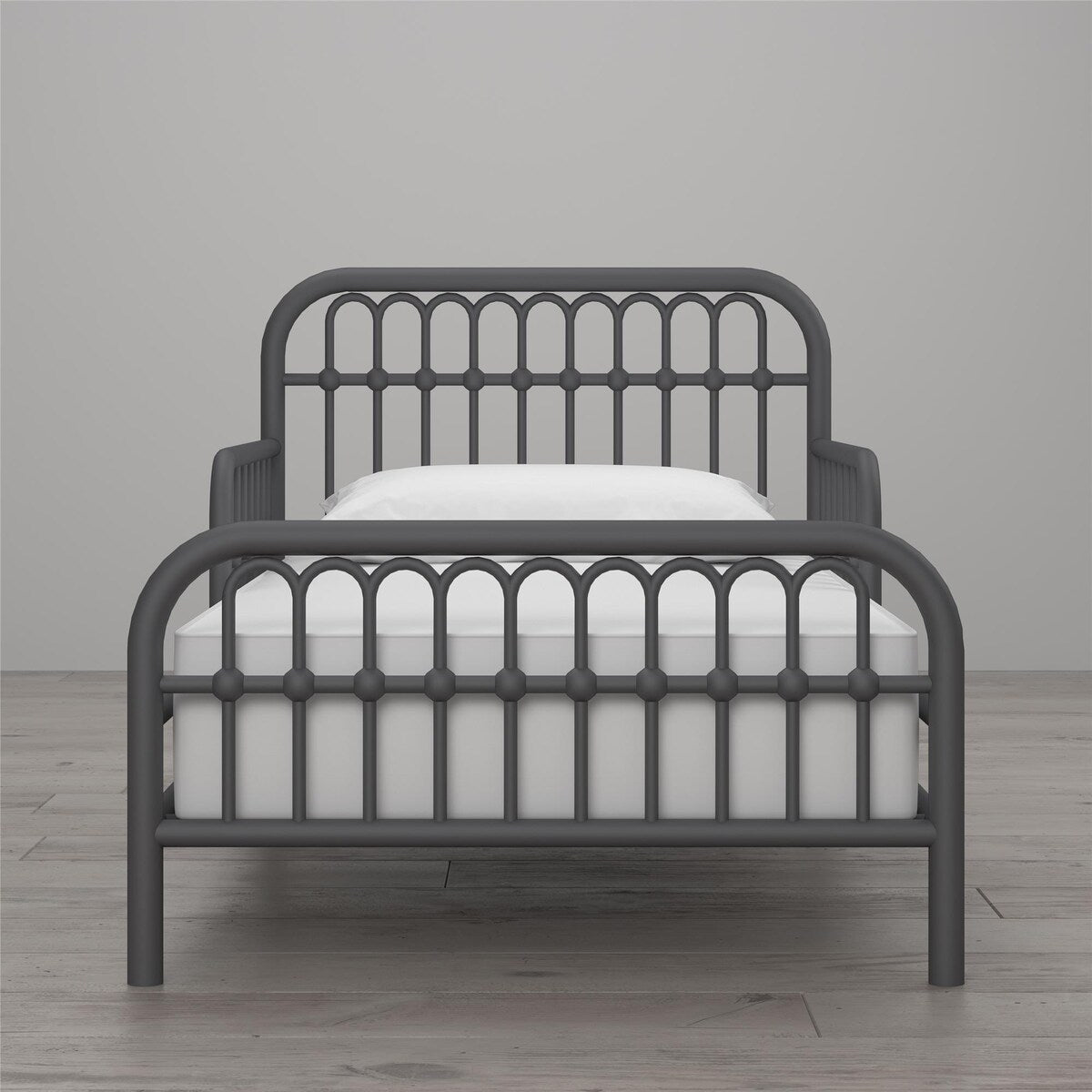 Little Seeds Monarch Hill Ivy Metal Toddler Bed with Safety 1st Heavenly Dreams Baby & Toddler Mattress