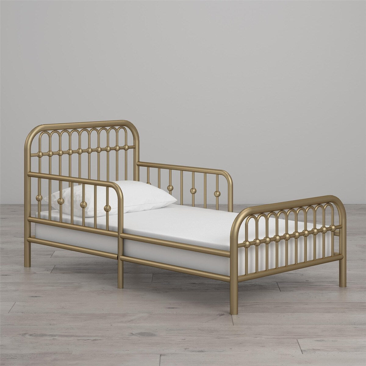Little Seeds Monarch Hill Ivy Metal Toddler Bed with Safety 1st Heavenly Dreams Baby & Toddler Mattress