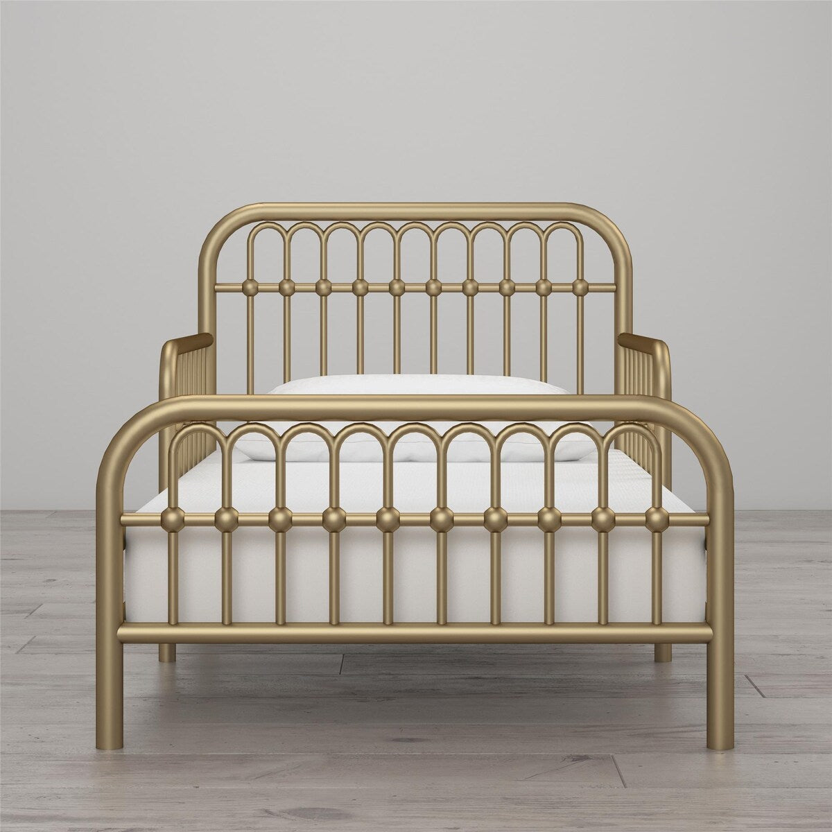 Little Seeds Monarch Hill Ivy Metal Toddler Bed with Safety 1st Heavenly Dreams Baby & Toddler Mattress