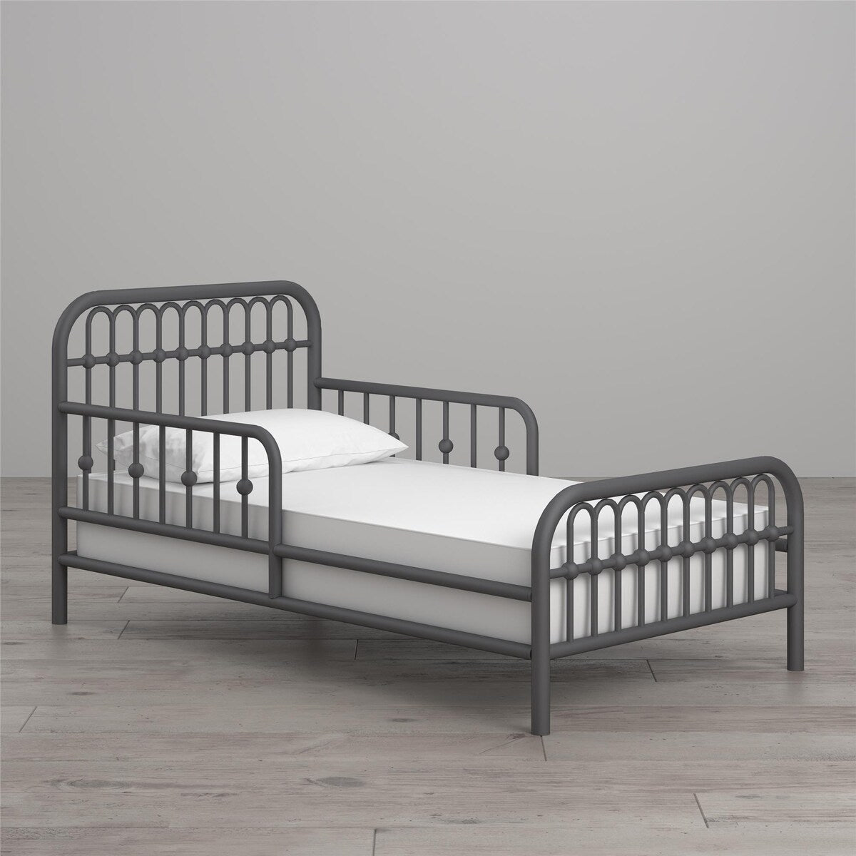 Little Seeds Monarch Hill Ivy Metal Toddler Bed with Safety 1st Heavenly Dreams Baby & Toddler Mattress