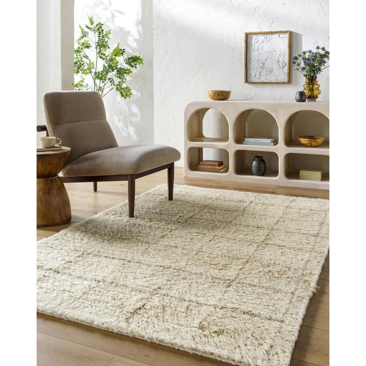 Livabliss Beni Moroccan Global Checkered Area Rug