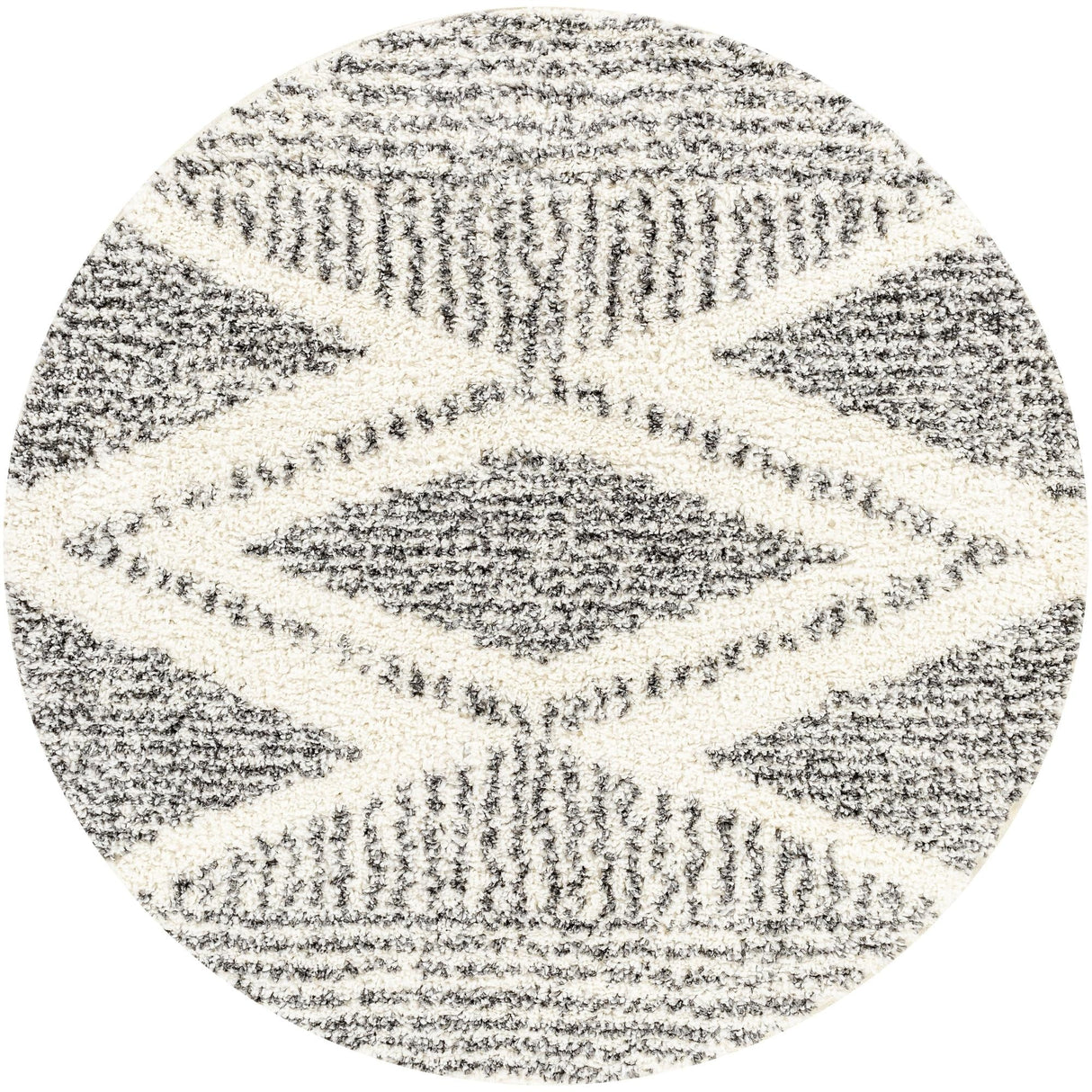 Livabliss Deluxe Shag Moroccan Tribal Area Rug