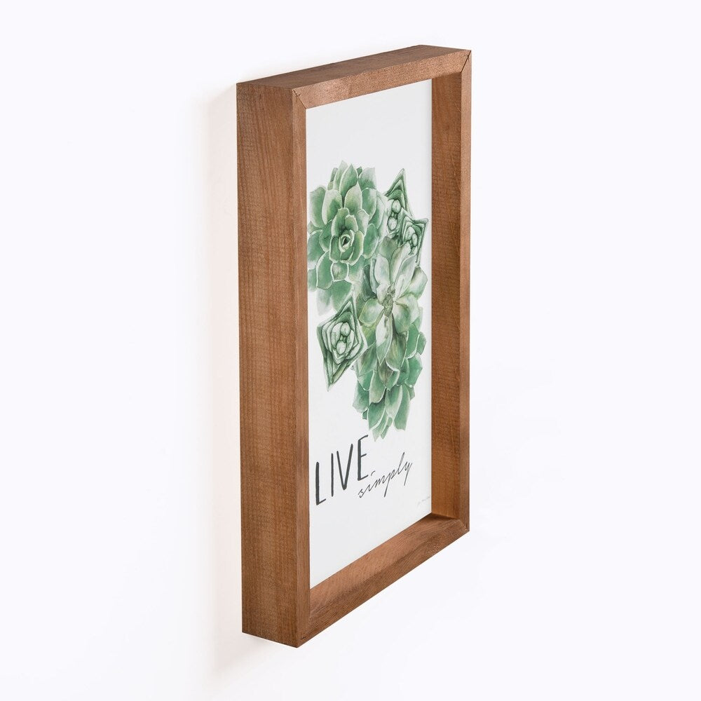 Live Simply Framed Art