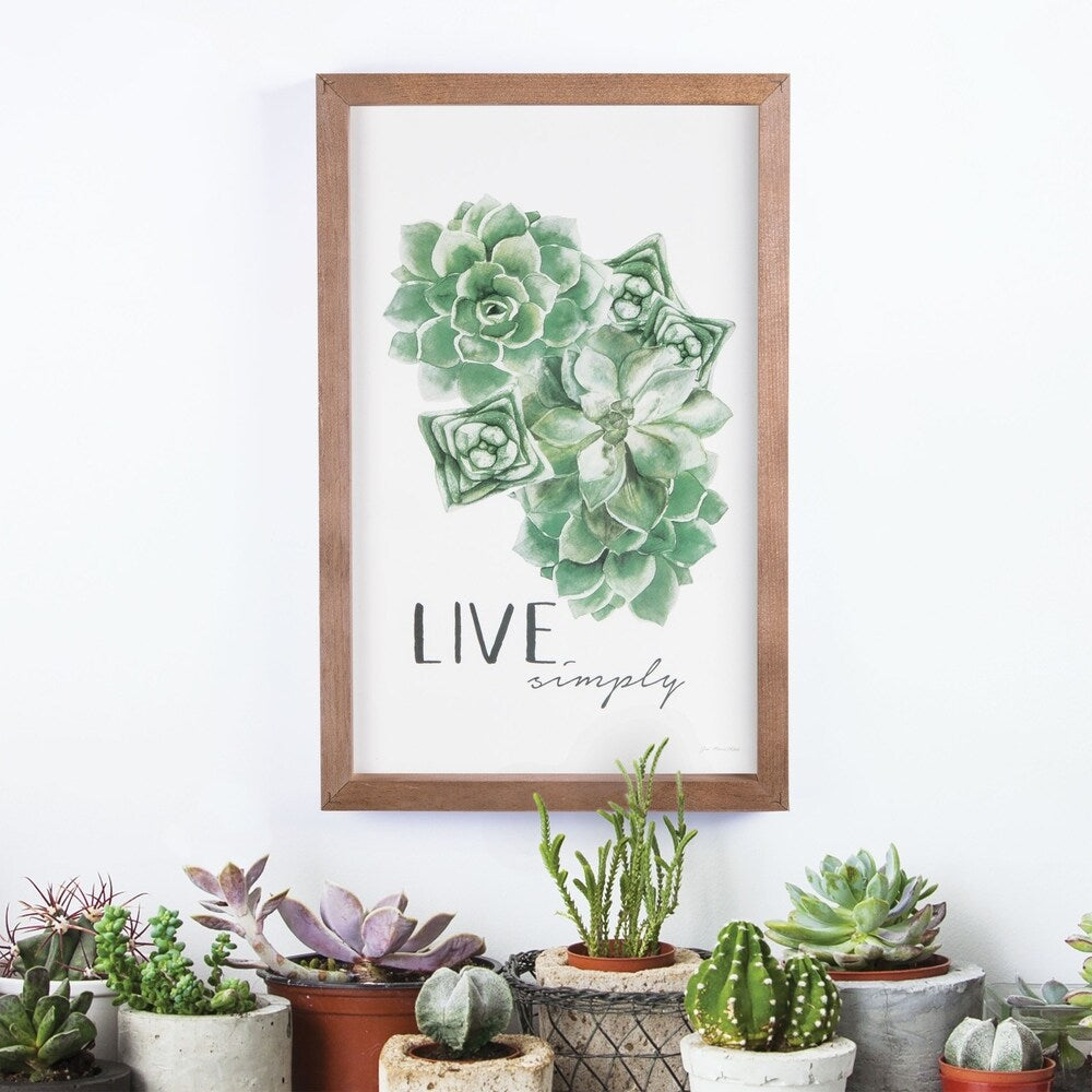 Live Simply Framed Art